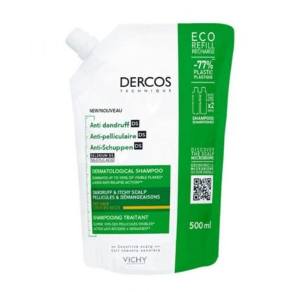 Vichy Dercos Technique Anticaspa Champô Cc Seco Refill 500Ml