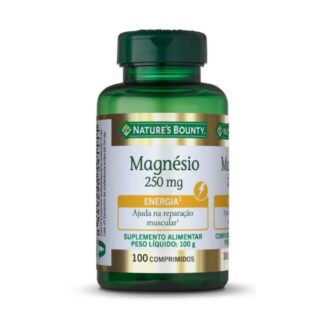 Natures Bounty Magnésio 250mg 100 Comprimidos