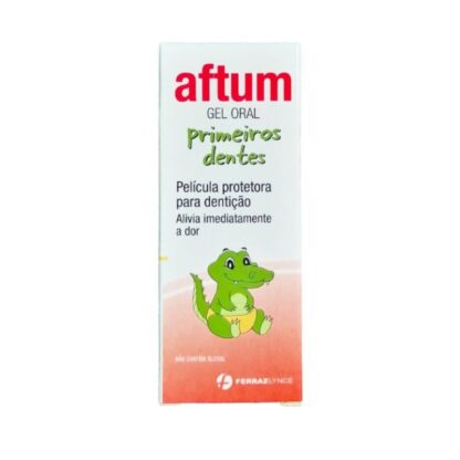 O Aftum Gel Oral Primeiros Dentes é uma solução especialmente formulada para cuidar das gengivas durante a fase de erupção dos primeiros dentes.