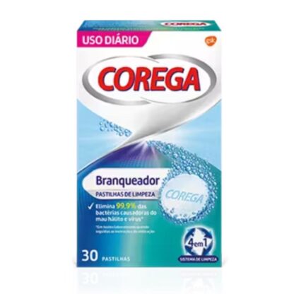 Corega Branqueador 30 Pastilhas