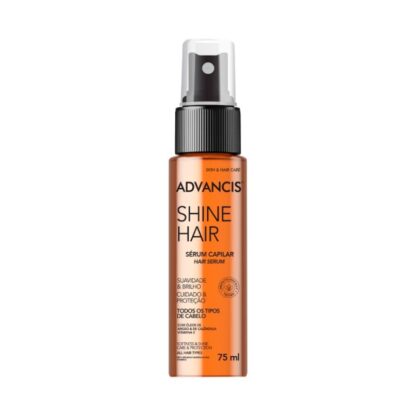 Descubra o Advancis Shine Hair Sérum Capilar 75ml na Pharmascalabis, a solução definitiva para quem deseja um cabelo visivelmente mais brilhante, suave e protegido