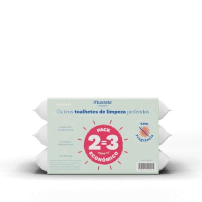 Mustela Bebe Toalhete Limpeza S/ Perfume 2=3