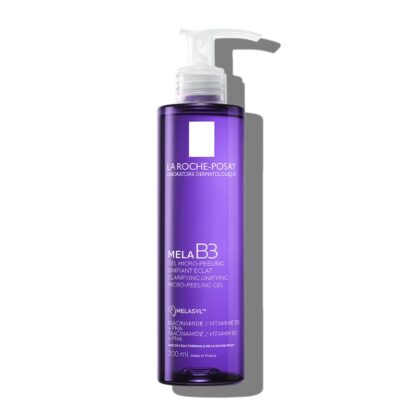 Descubra a eficácia do La Roche Posay Mela B3 Gel de Limpeza Rosto Antimanchas 200ml, disponível na Pharmascalabis.