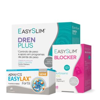 Easyslim Drena Plus + Blocker + Easylax Forte - Oferta Gelatina