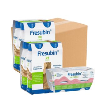 Fresubin Db Drink Cappuccino 8X200 Ml + Creme Morango Silvestre 4x125 Gr