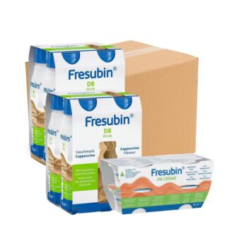 Fresubin Db Drink Cappuccino 8X200 Ml + Creme Pêssego-Alperce 4x125 Gr