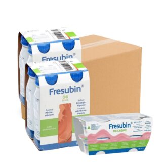 Fresubin Db Drink Pêssego Alperce - 8X200 Ml + Creme Morango Silvestre 4x125G