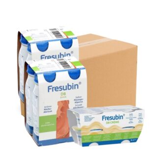 Fresubin Db Drink Pêssego Alperce 8X200Ml + Creme Baunilha 4x125 Gr