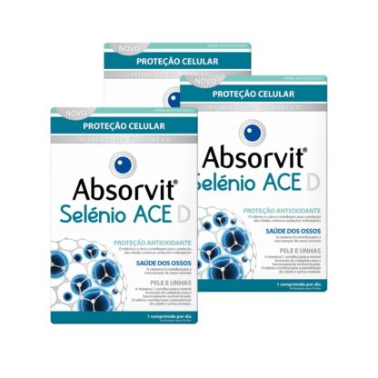 Absorvit Selénio ACE+D – 3x30 Comprimidos