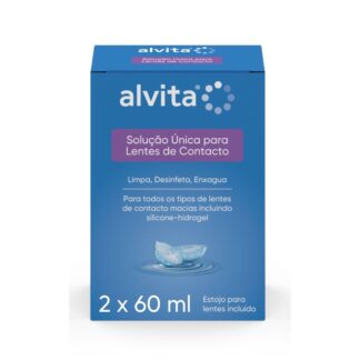 Alvita Solução Única para Lentes de Contacto 2x60ml