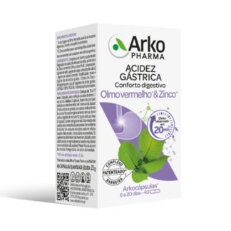 Arkocápsulas Olmo Vermelho & Zinco 40 Cápsulas