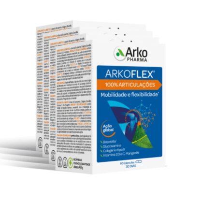 Arkoflex 100 % Articulações - 60 Cápsulas - Leve 4 Pague 3