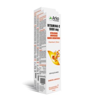 Arkopharma Vitamina C 1000mg+Zinco 3x20 Comprimidos Efervescentes