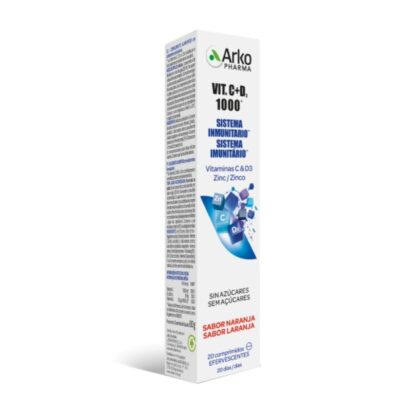 Arkopharma Vitamina C+D + Zinco 20 Comprimidos Efervescentes