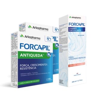 Forcapil Antiqueda 2x30 comprimidos + Champô Fortificante 200 ml