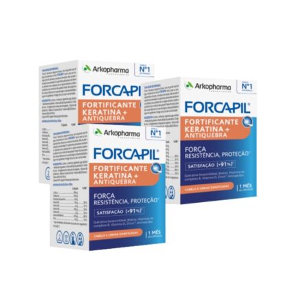 Forcapil Fortificante Keratina + 3x60 Cápsulas