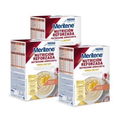 Nestlé Meritene Cereal Instant Multifrutas 600g - Pack 3