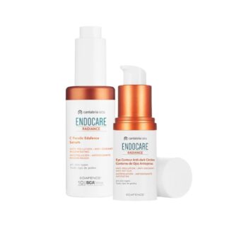 O Pack Endocare Radiance oferece uma solução completa de proteção e regeneração cutânea contra os efeitos da poluição, luz azul e stress ambiental, que aceleram o envelhecimento da pele. Este duo combina o poder antioxidante e reparador do C Ferulic Edafence Serum, com o cuidado anti-fadiga e iluminador do Radiance Eye Contour.