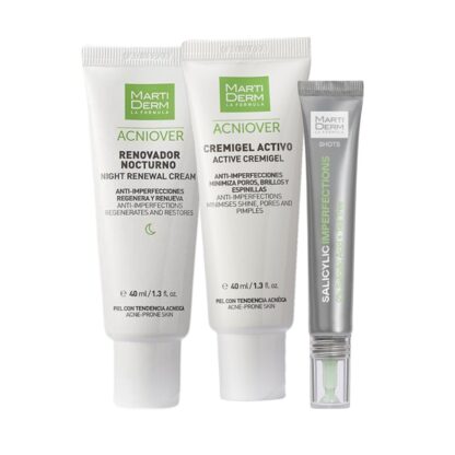 Protocolo Martiderm Acniover para acné y piel grasa - Tratamiento completo de las imperfecciones