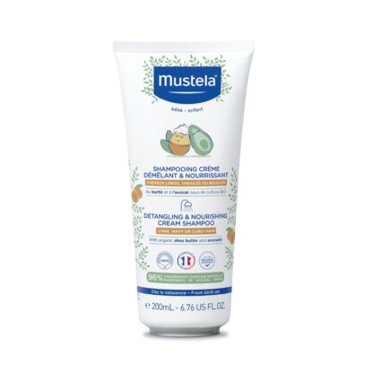 Mustela Champú Crema Nutritiva Desenredante 200ml - Nutre y desenreda el cabello de los más pequeños