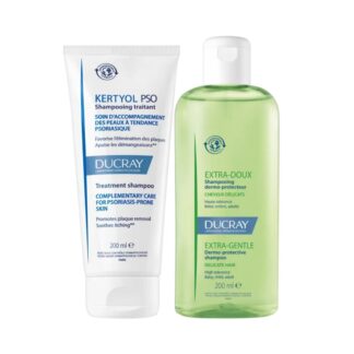 Ducray Kertyol P.S.O Champô 200ml + Extra-Doux Champô 200ml
