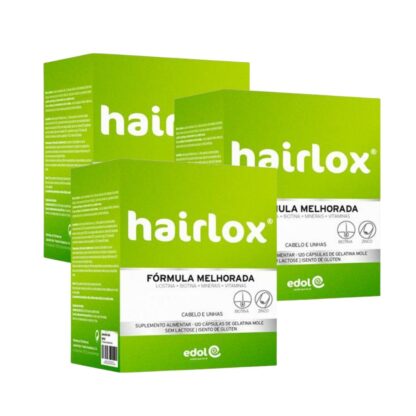 Hairlox Cabelo e Unhas 3x120 Cápsulas